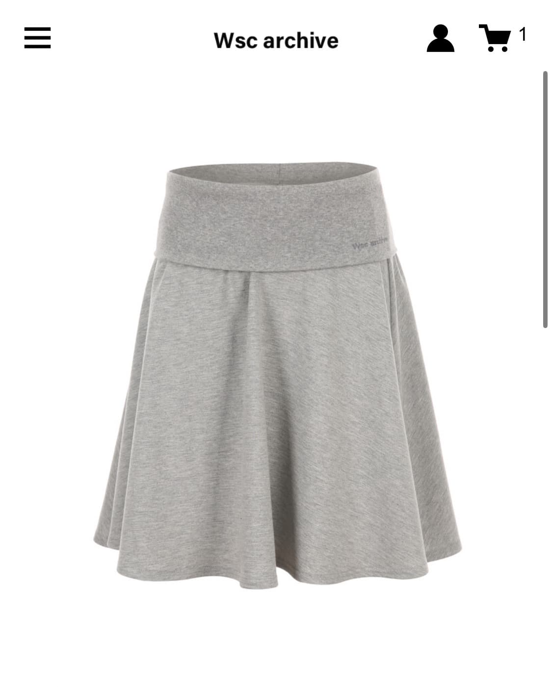 wsc아카이브 미디 스커트 구해요 상품이미지1