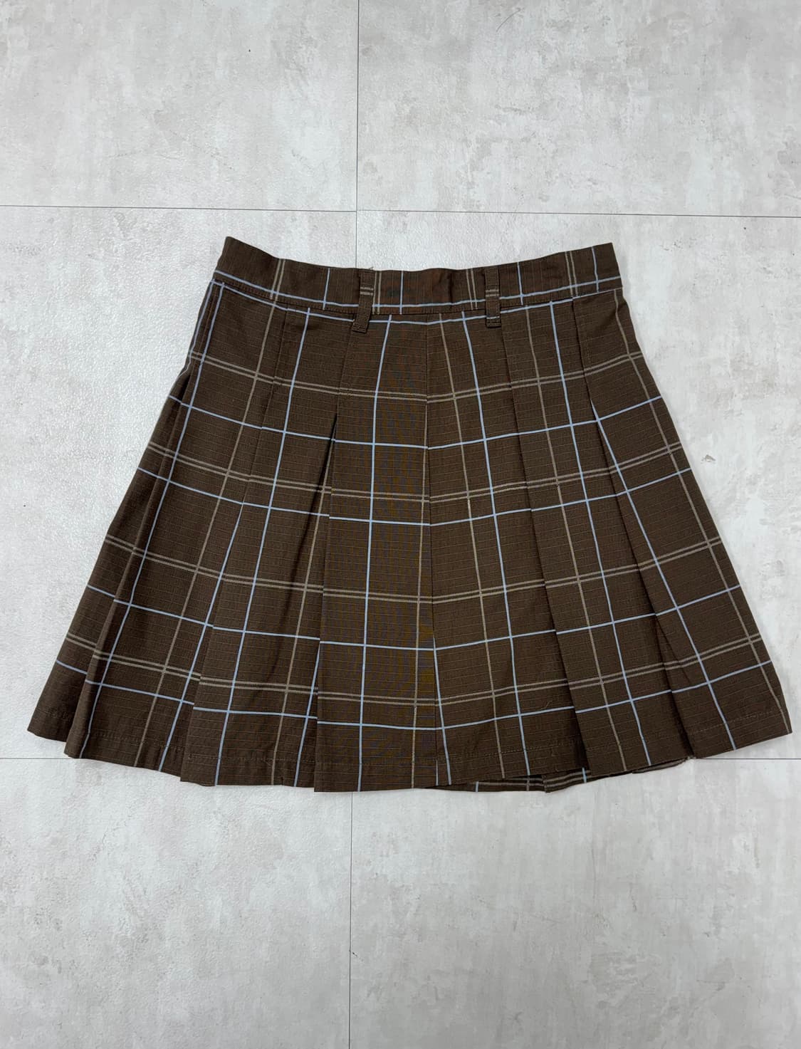 •VANS 브라운 체크 플리츠 스커트 M (Made in Japan) 상품이미지4