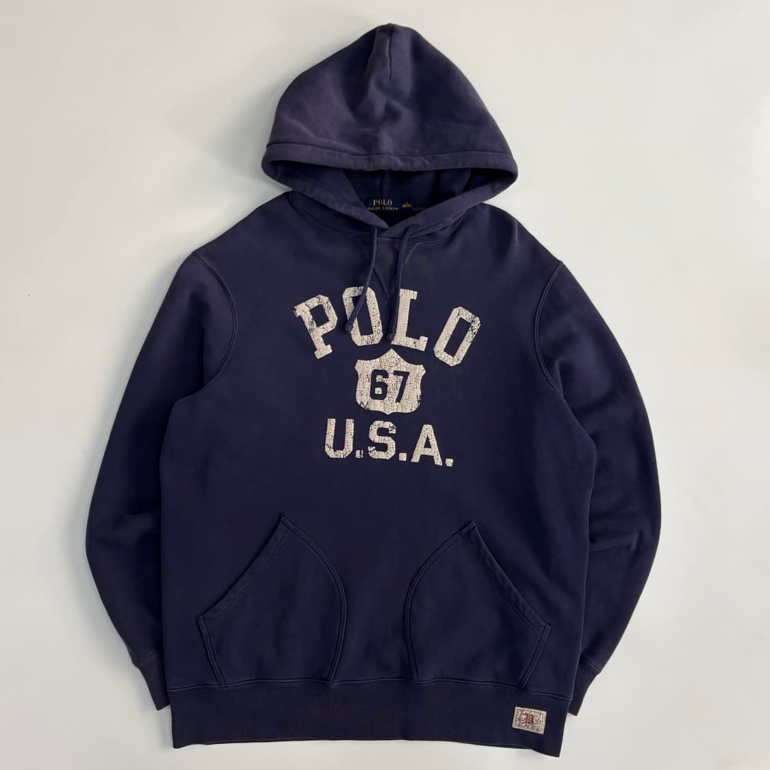 [L] 폴로 랄프로렌 USA 네이비 프린팅 스웻 셔츠  상품이미지1