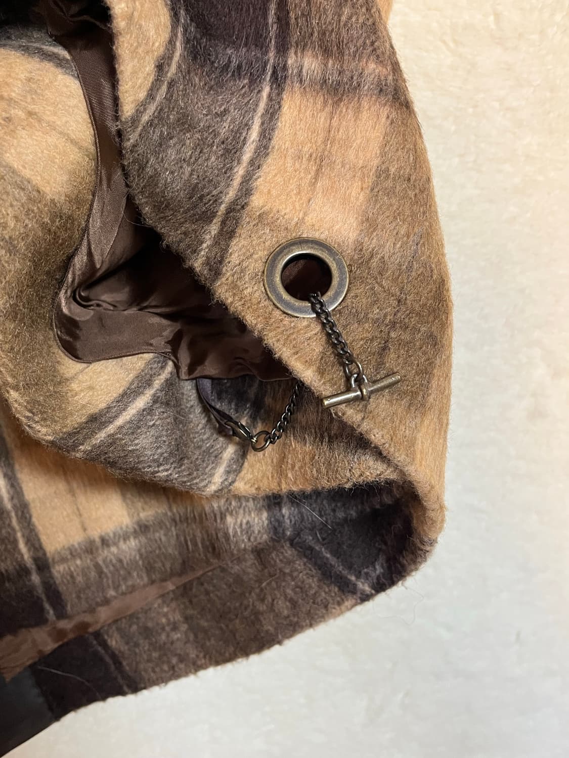 빈티지 TOCCA 체크 케이프 코트 아우터 상품이미지3