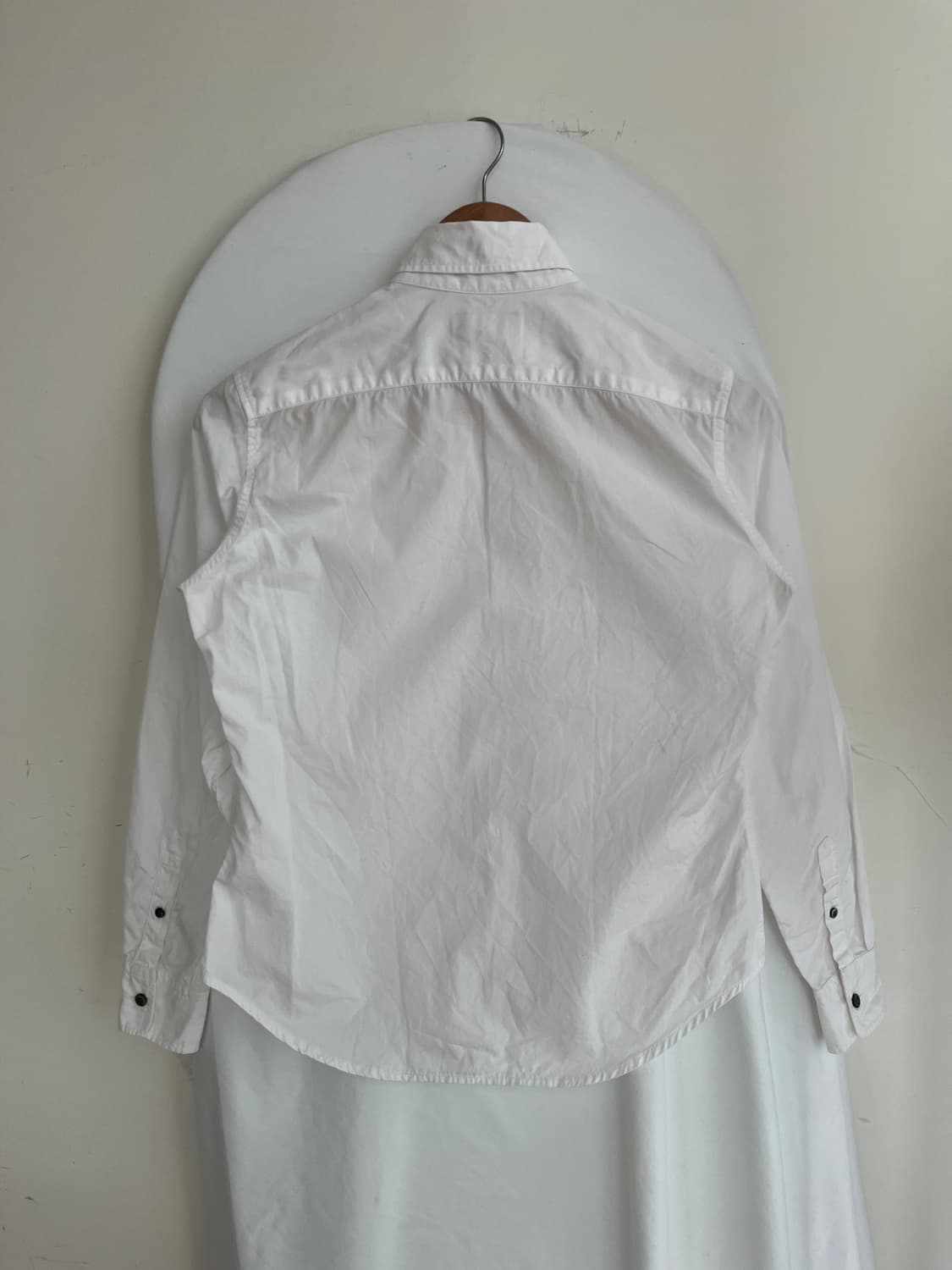 히스테릭 글래머 아카이브 레터링 크로스 패치워크 버튼다운 셔츠 상품이미지3