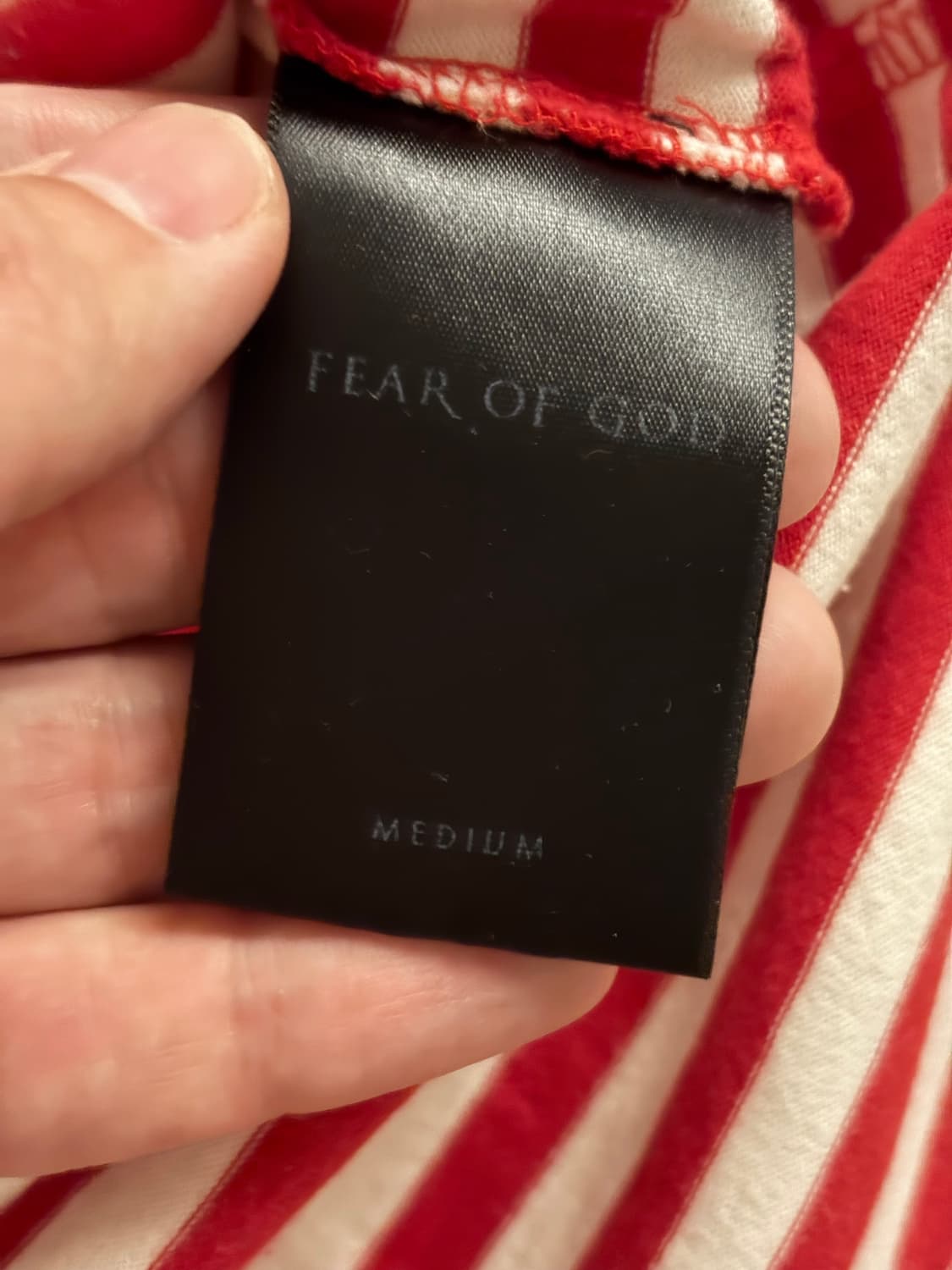 피어 오브 갓 3rd 컬렉션 레드 스트라이프 롱슬리브 상품이미지3