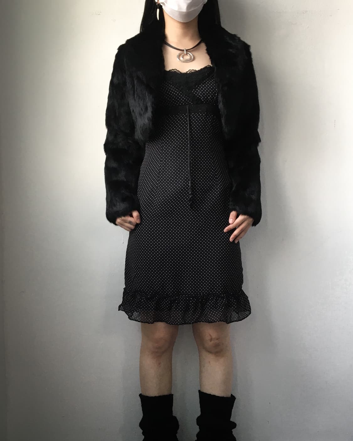 Rabbit fur jacket 상품이미지1