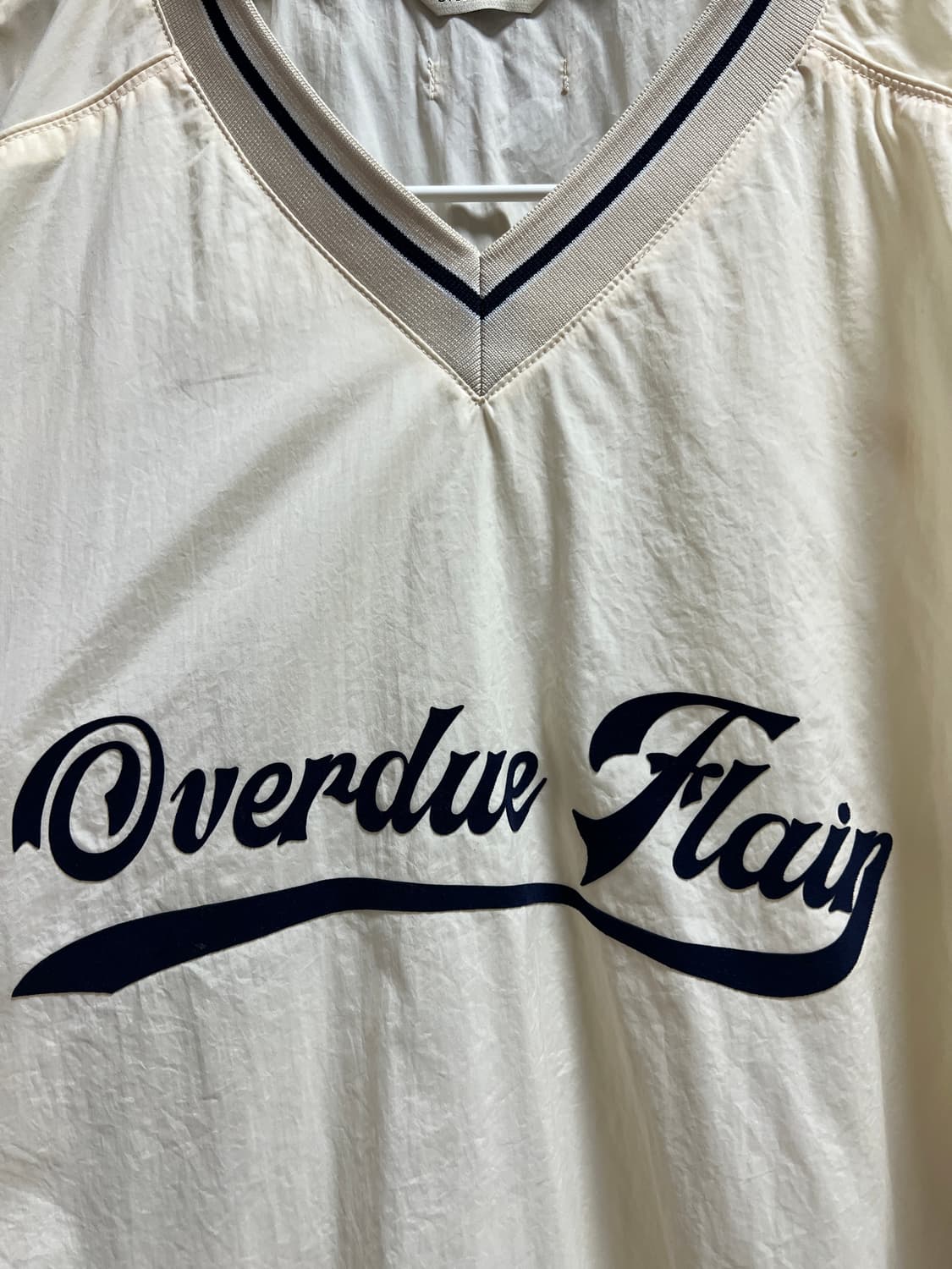 오버듀플레어 나일론 맨투맨 아이보리 상품이미지7