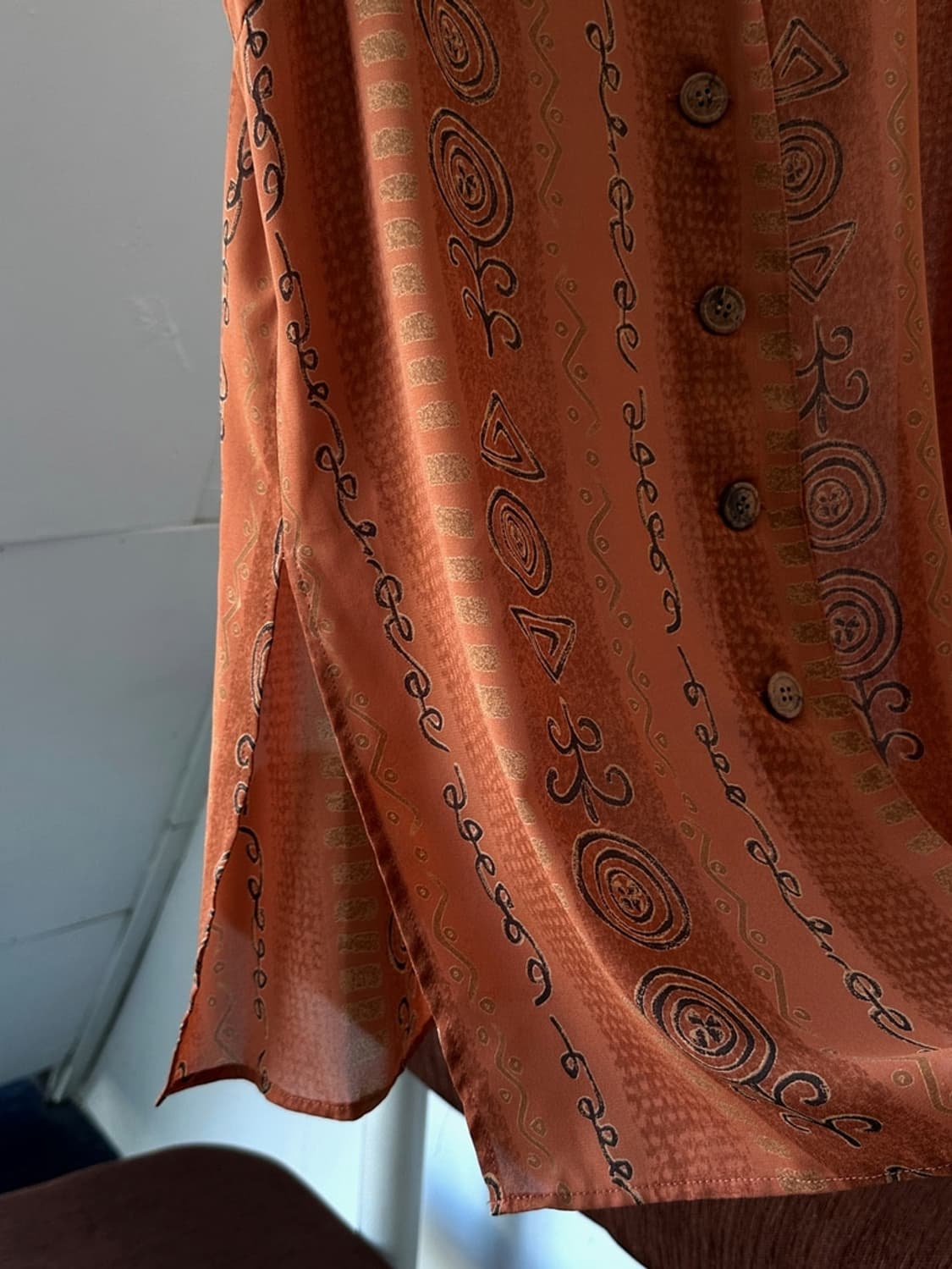 Vintage patterned 2way sheer sleeveless  상품이미지3