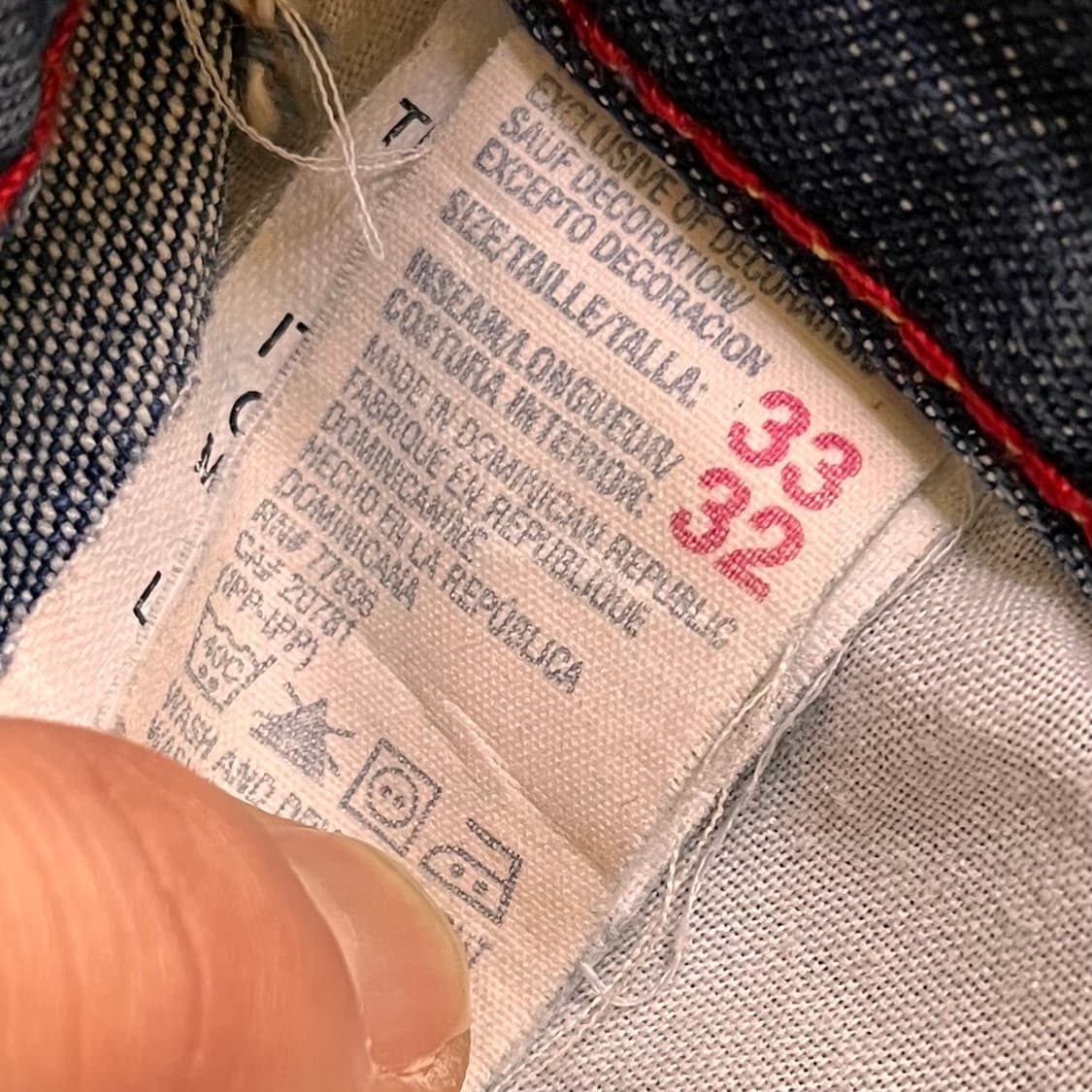 타미진스 데님팬츠 33/32 상품이미지5