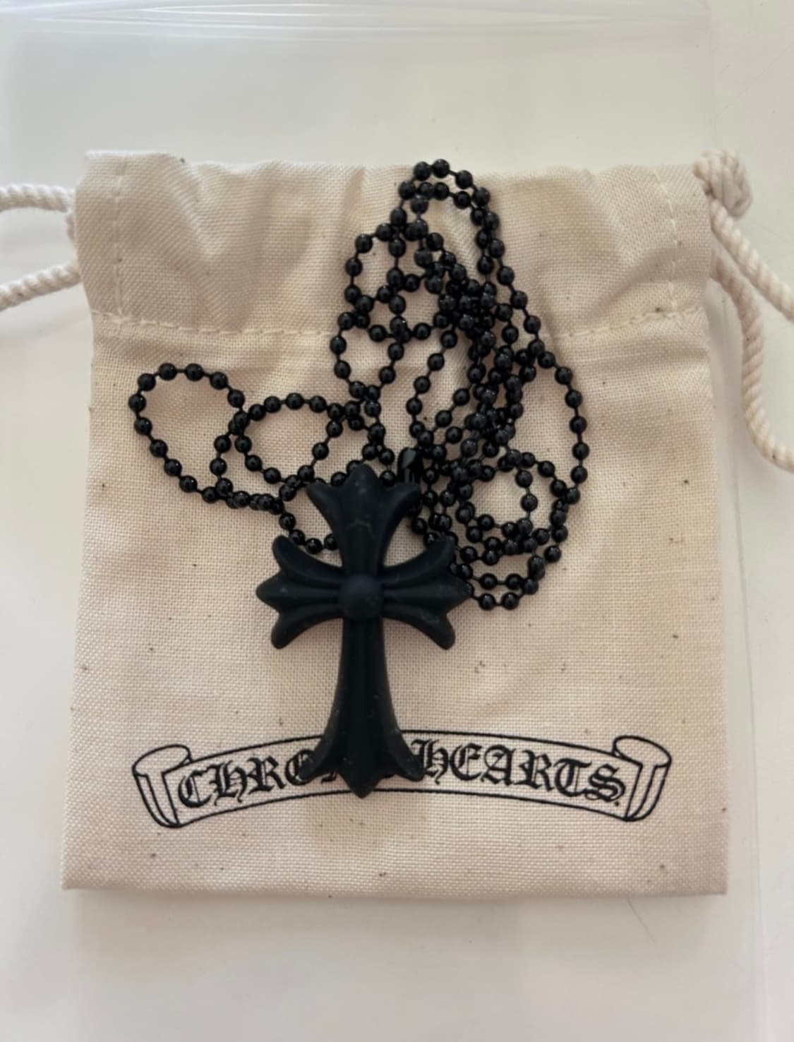 크롬하츠 실리크롬 목걸이 블랙 상품이미지1