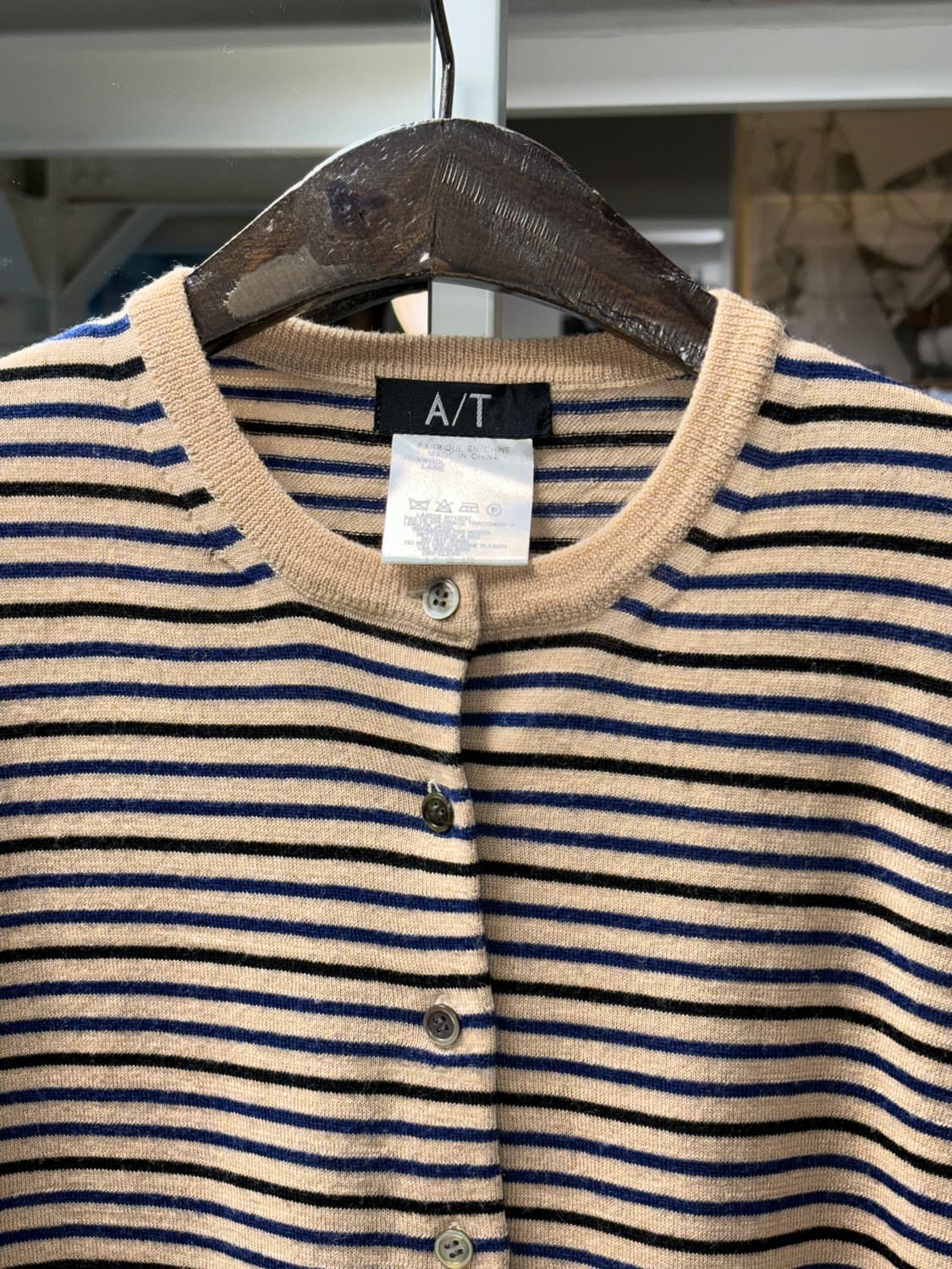 아츠로 타야마 스트라이프 울 가디건 상품이미지3