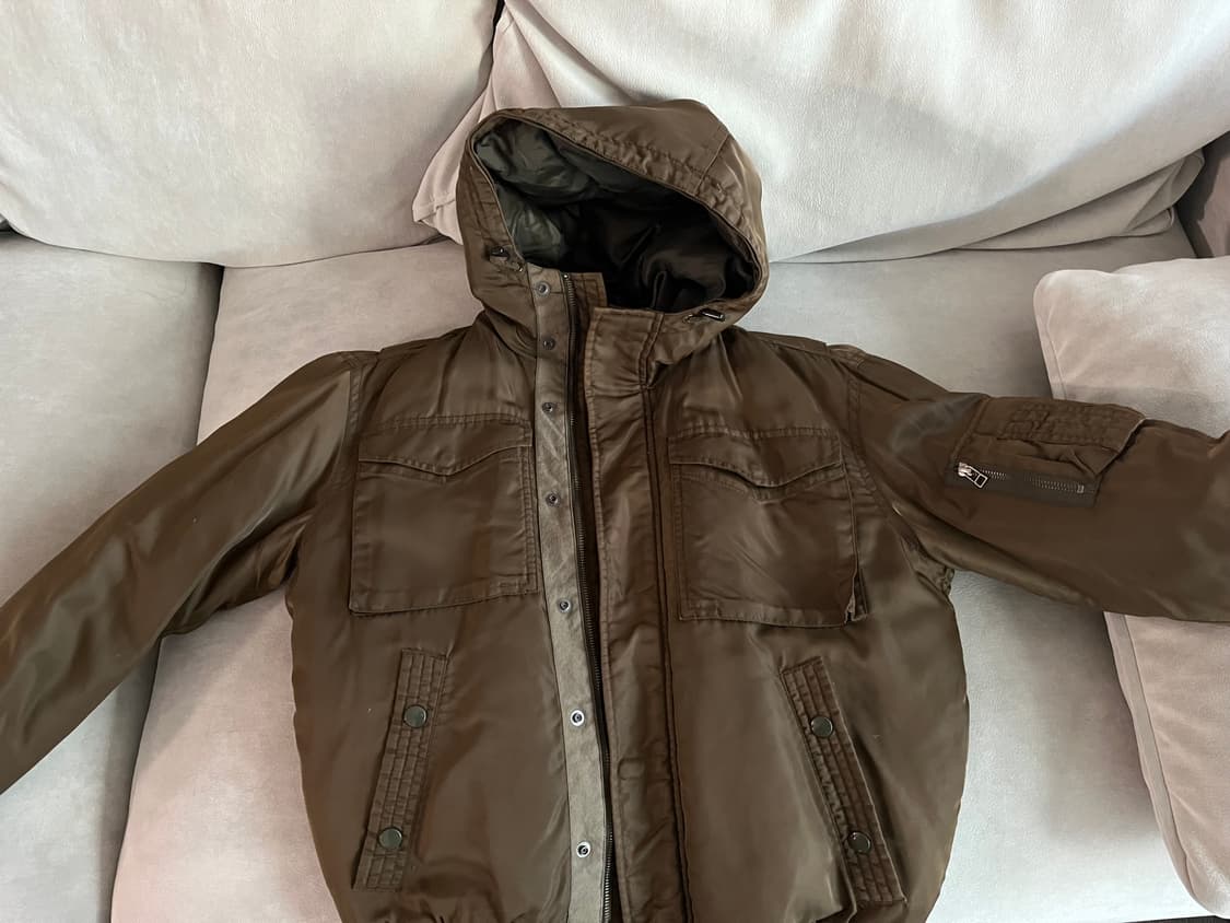 폴로 진스 90s 항공 점퍼 패딩 브라운 상품이미지1