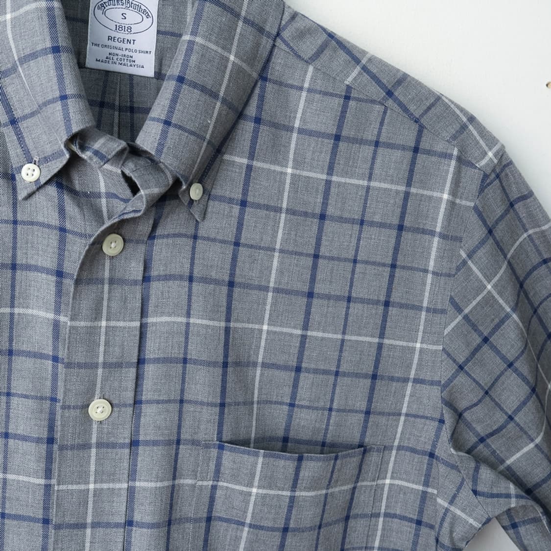 90/브룩스브라더스 코튼 체크셔츠 상품이미지3