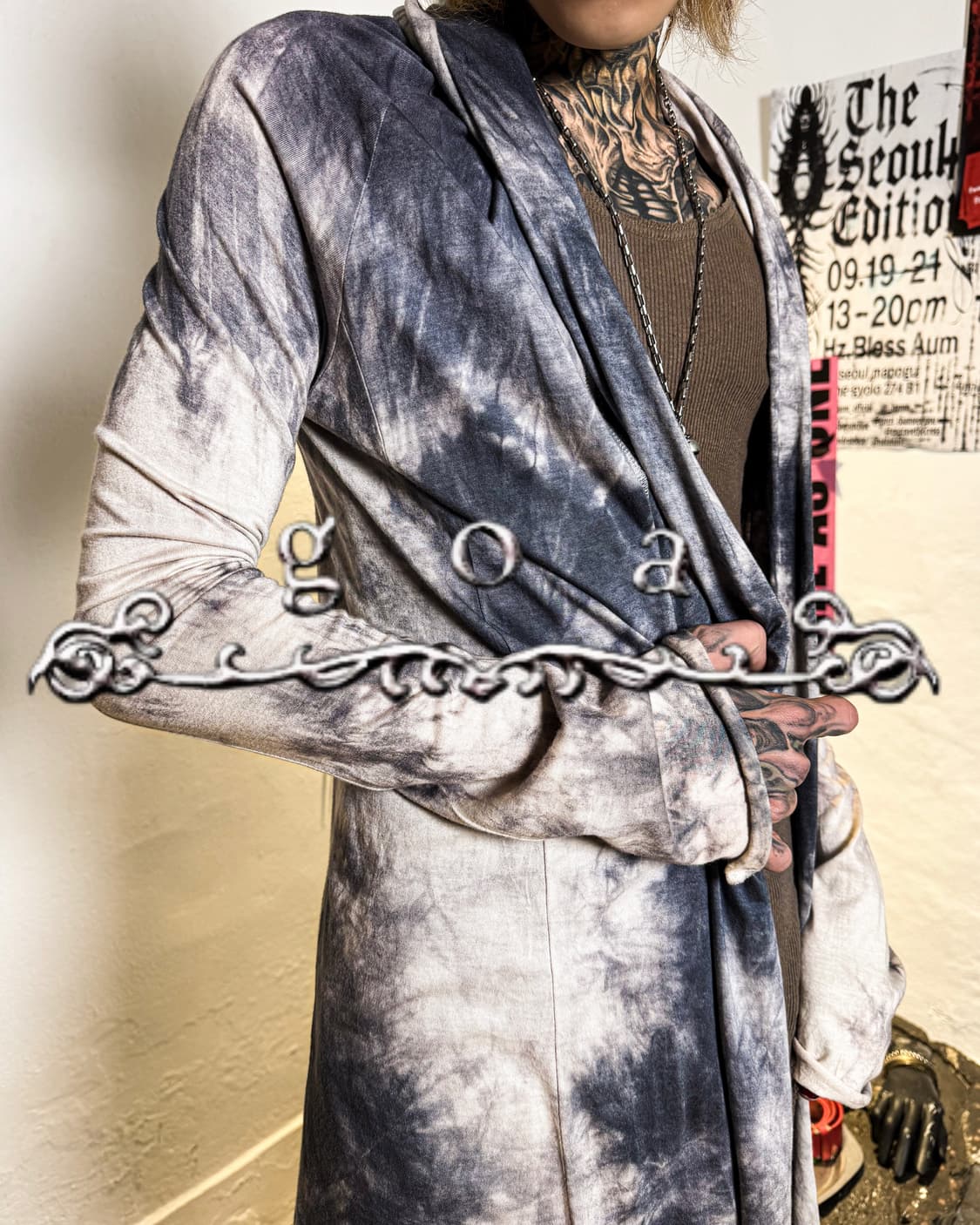 g.o.a – Tie-Dye Long Cardigan 상품이미지1