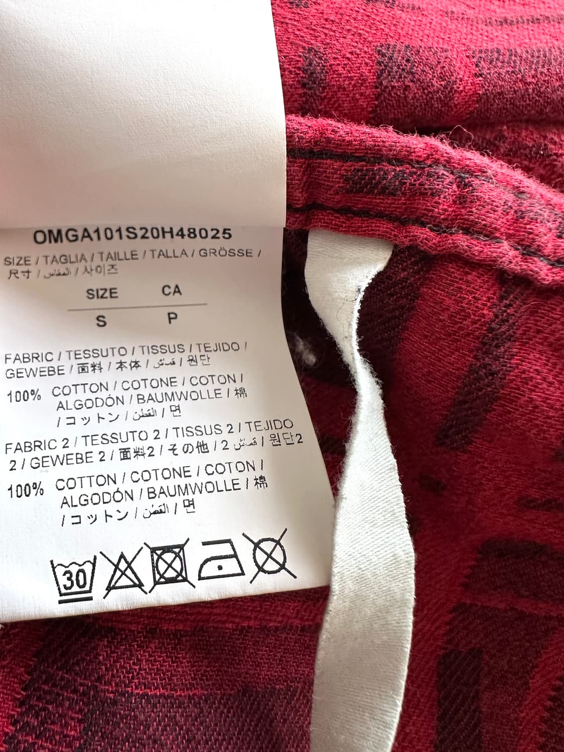 오프화이트 콘트라스트 체크 레이어드 셔츠 상품이미지6