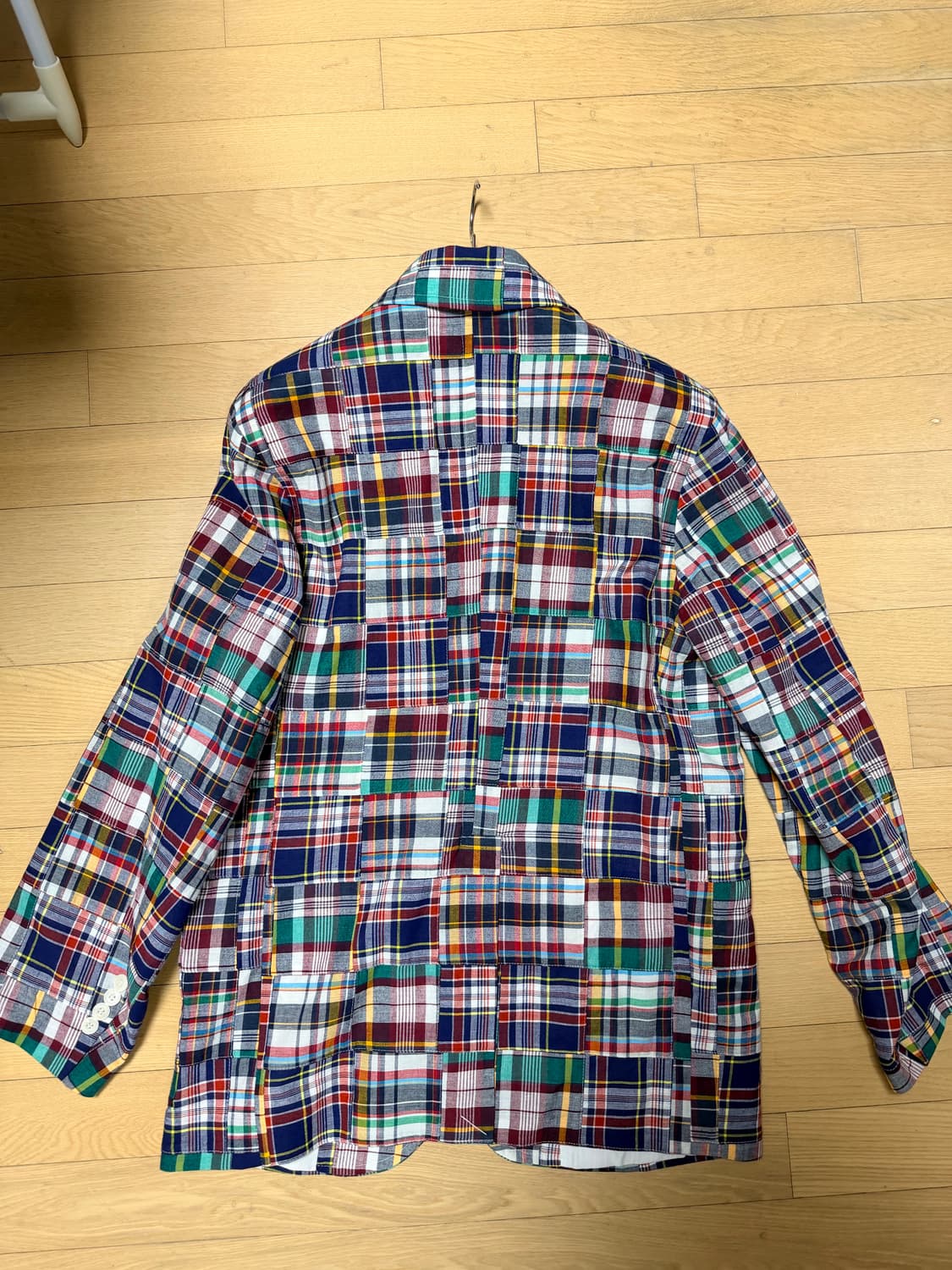 [새상품/3사이즈] 리넥츠(RENACTS) 패치워크 마드라스 블레이저 판 상품이미지3