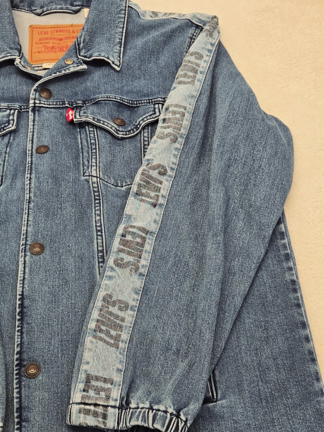 리바이스 로고 청자켓 L 상품이미지4