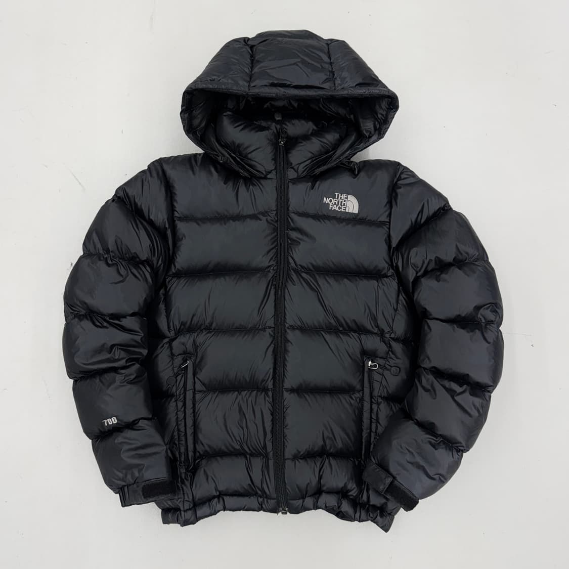 노스페이스 700 고프코어 애벌레 구스다운 눕시 경량패딩 블랙 상품이미지2