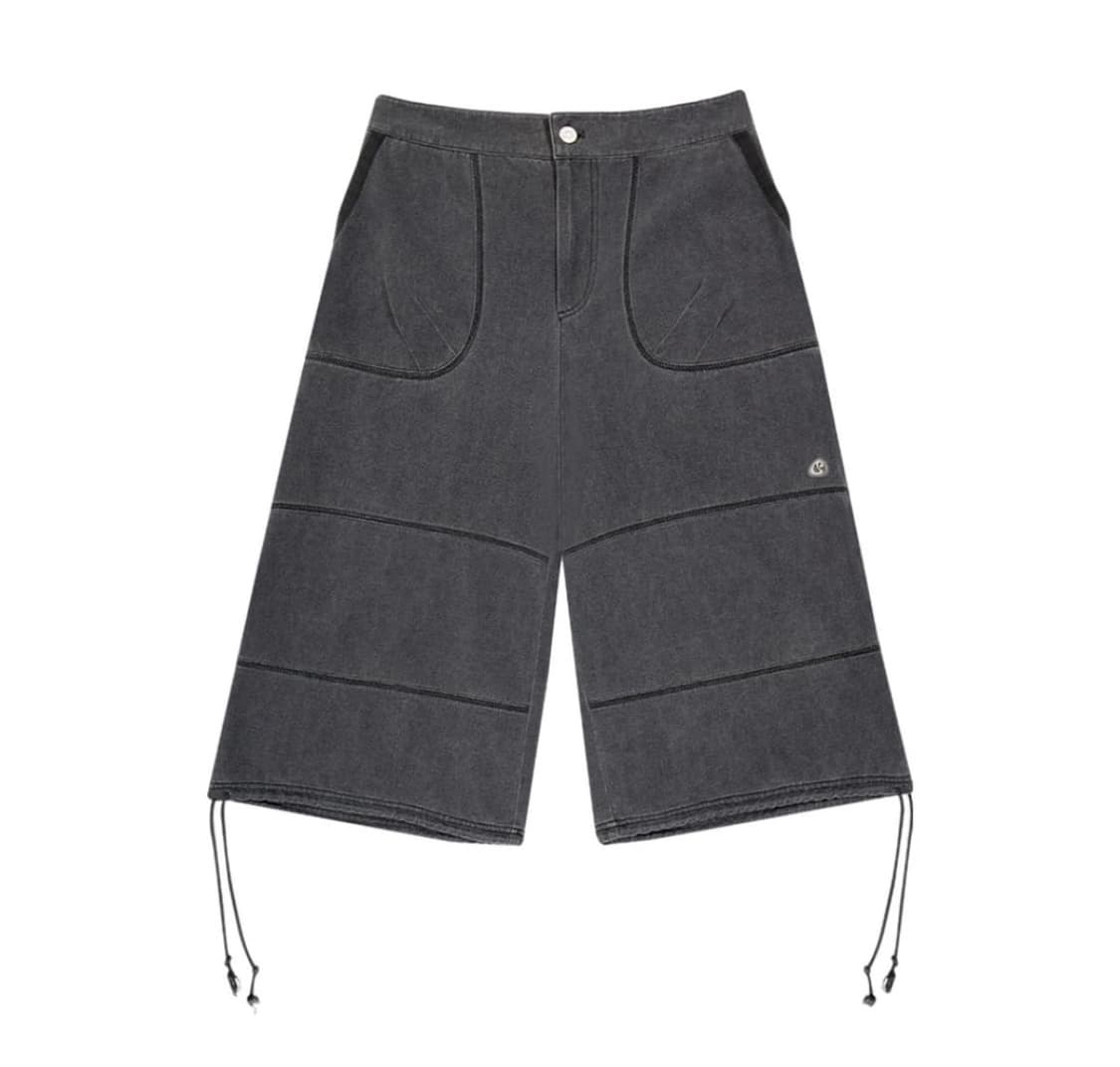 코이세이오 지그재그 팬츠 챠콜 상품이미지1