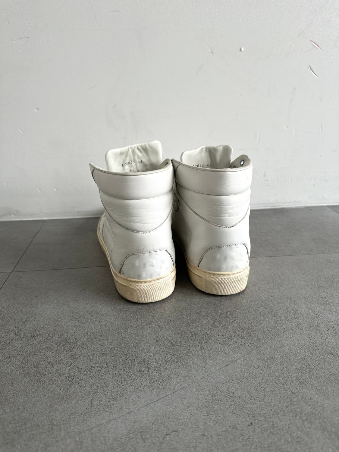 발렌시아가 모노크롬 화이트 레더 하이탑 상품이미지6