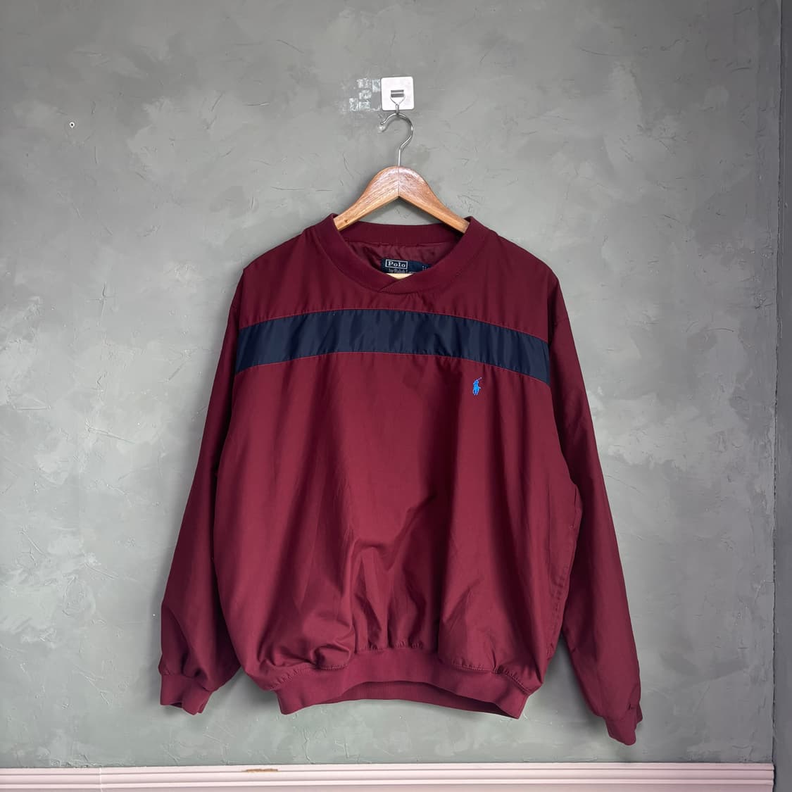 폴로 랄프로렌 바람막이 웜업 버건디 상품이미지1