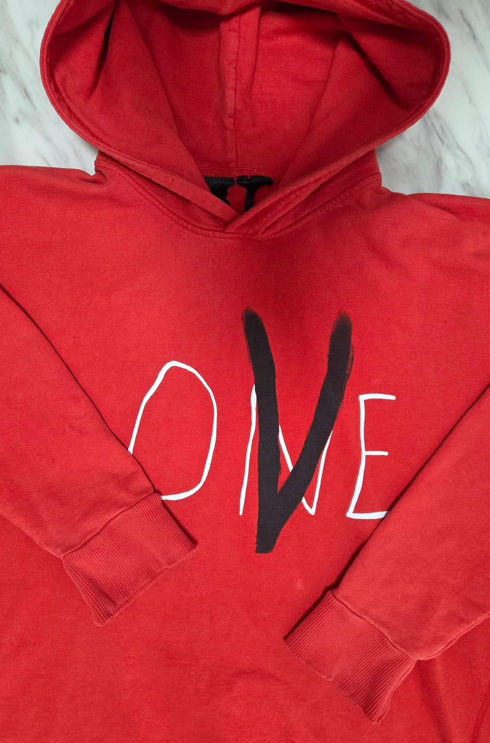 브이론 러브 레드 후디 상품이미지3