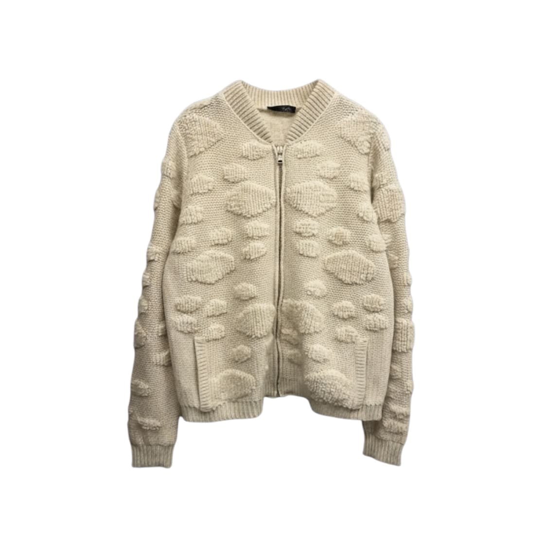 빈티지 엠보싱 패턴 니트 자켓 가디건 상품이미지1