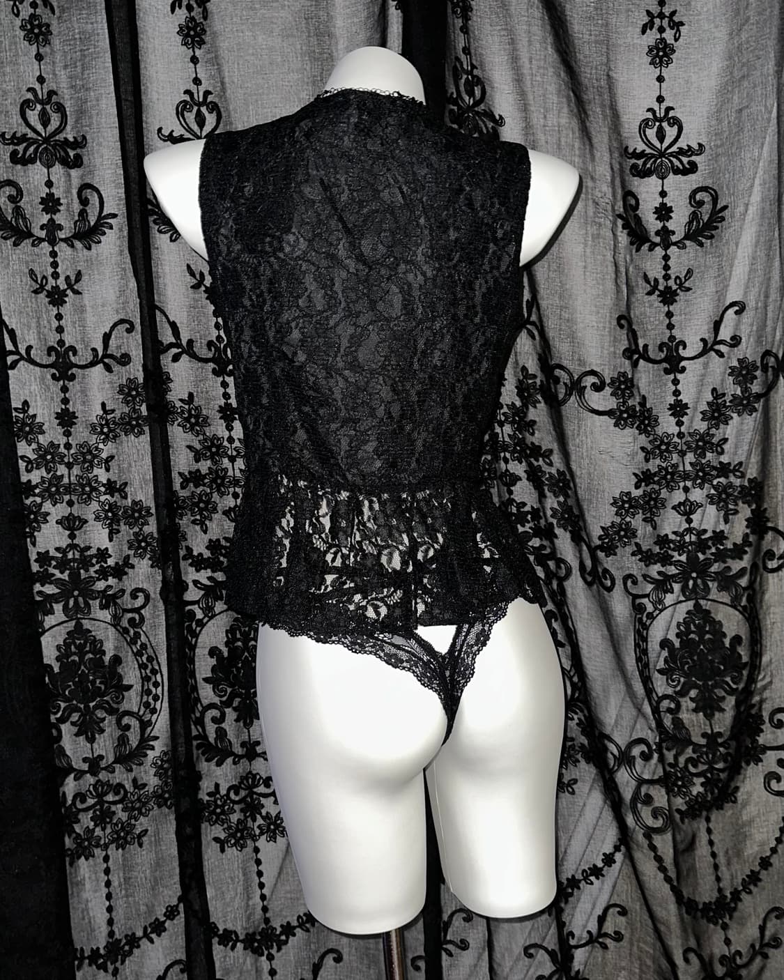 black lace vest 상품이미지3