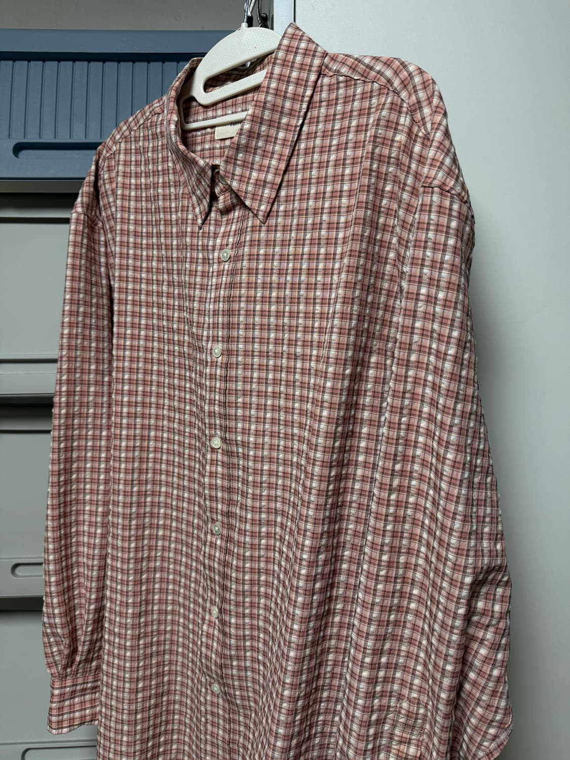 [3사이즈] 파브레가 모나코 체크 셔츠 (피치 핑크) 상품이미지8