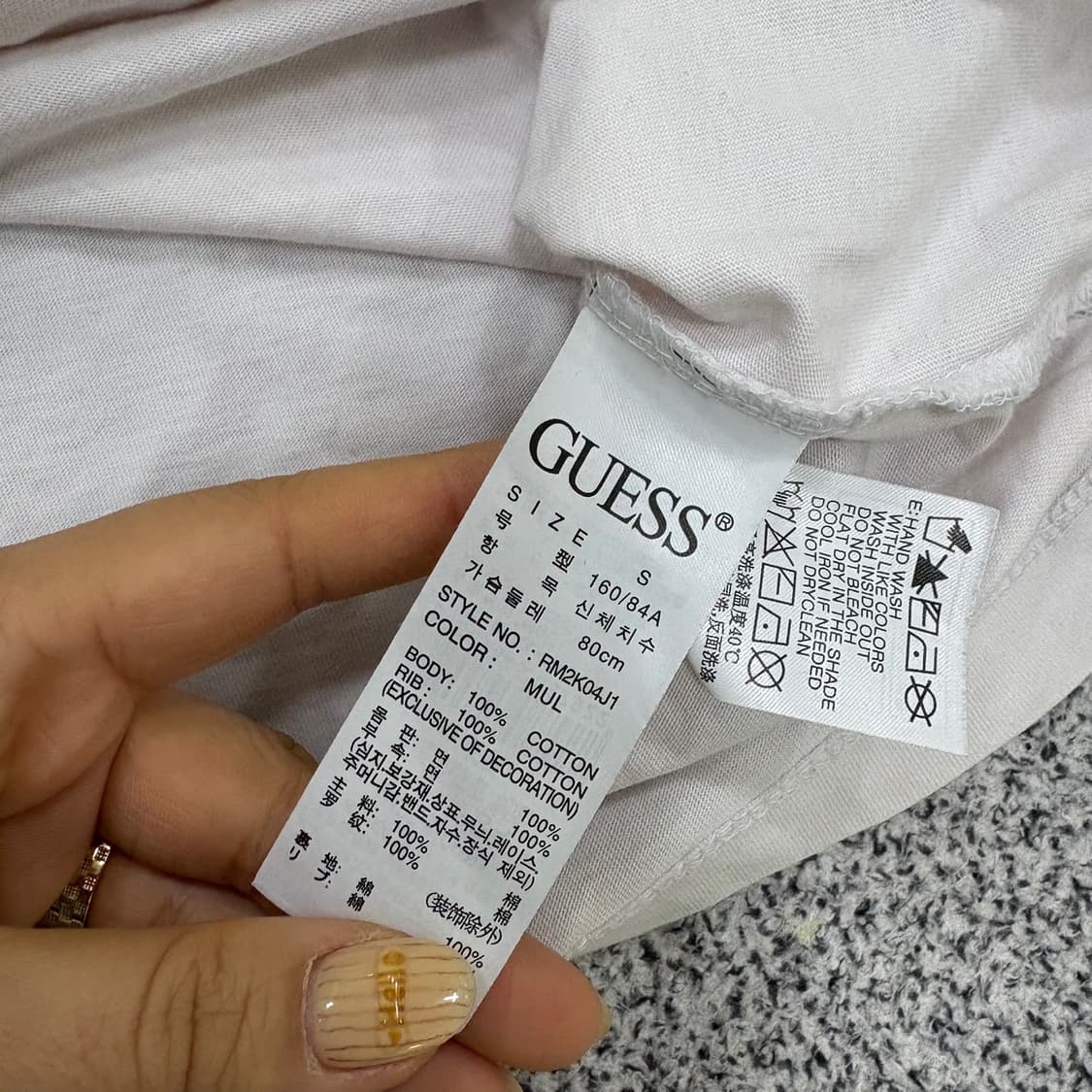 S 게스 여성 반팔 티셔츠 0406J 상품이미지5