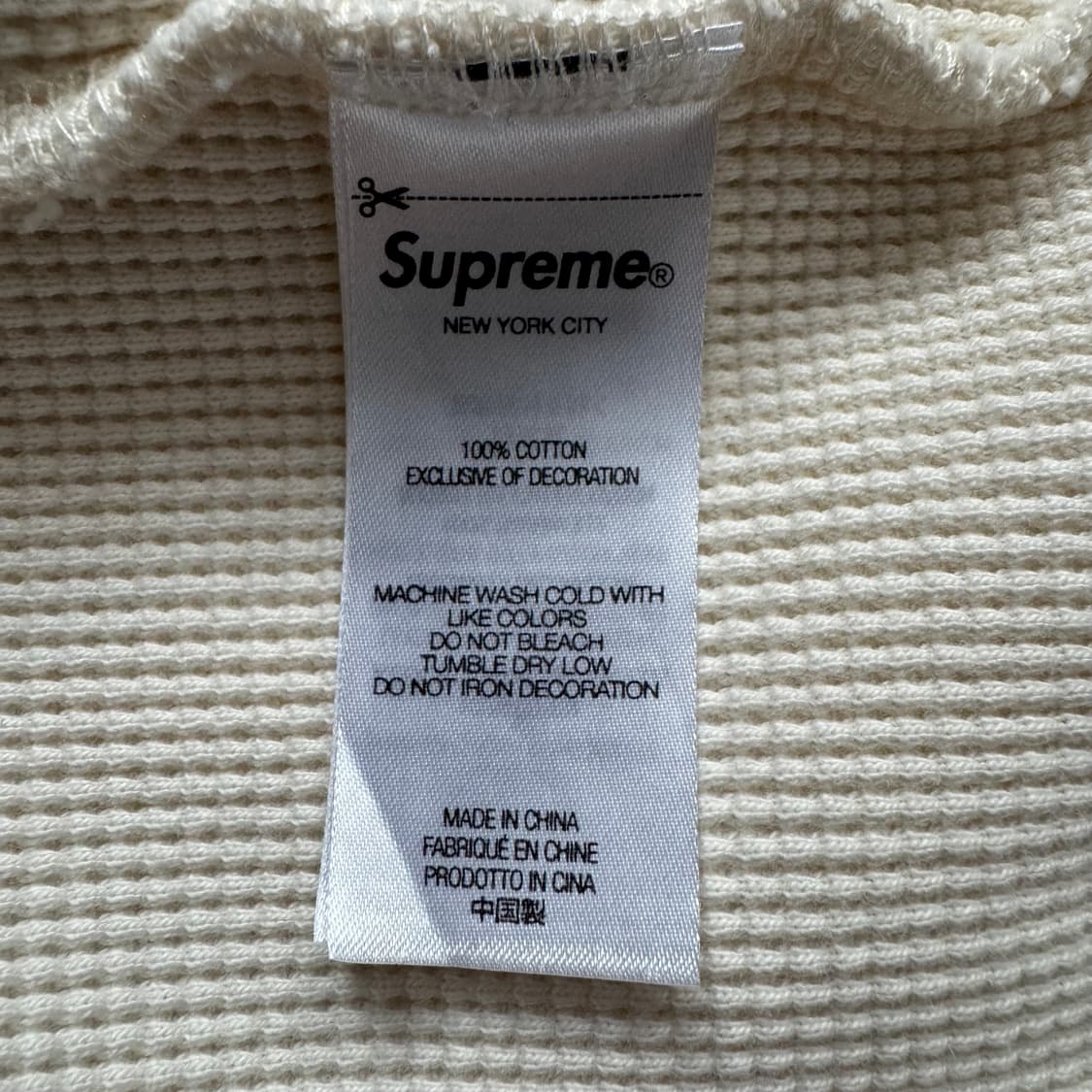SUPUREME 일본빈티지 와플 후드집업 슈프림 후드집업 XXL 110 상품이미지7