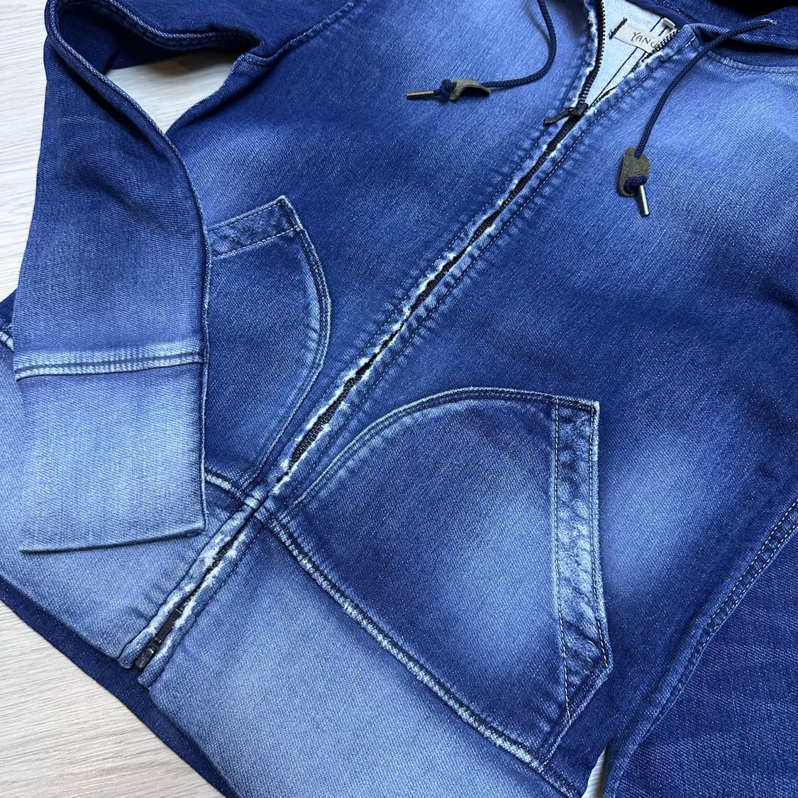 YANUK 데님 후드집업 상품이미지4