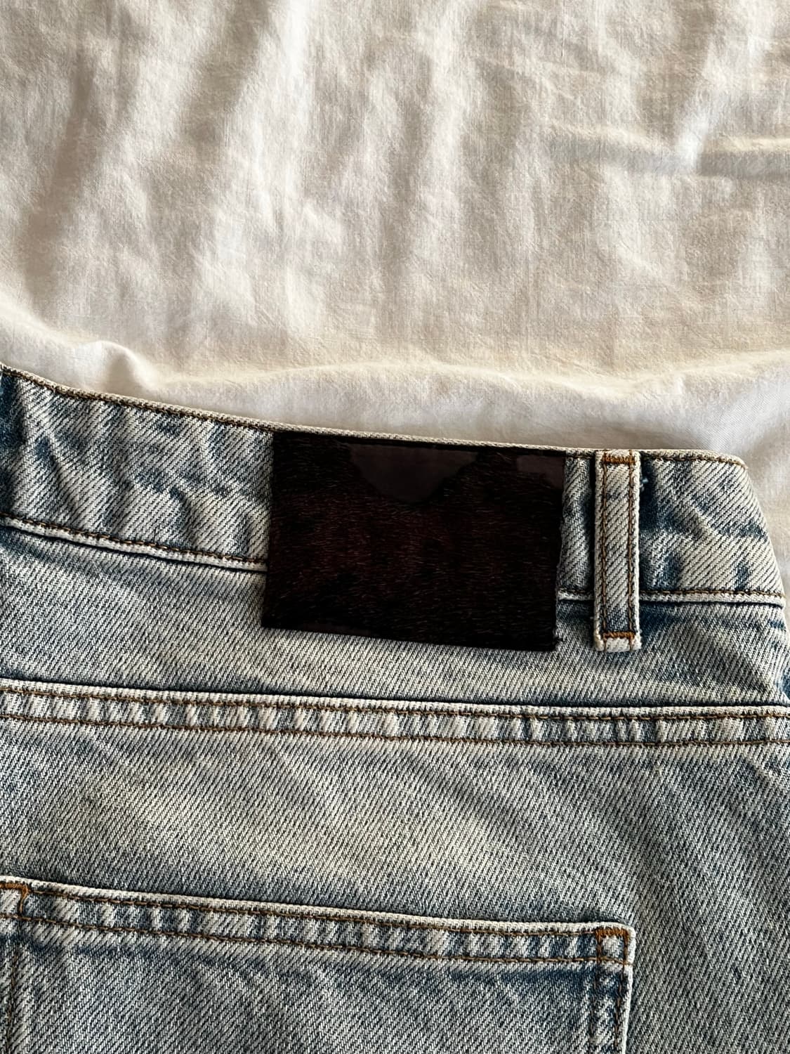 P.I. 1211 라이트 워시 와이드 레그 데님 32/30 상품이미지9