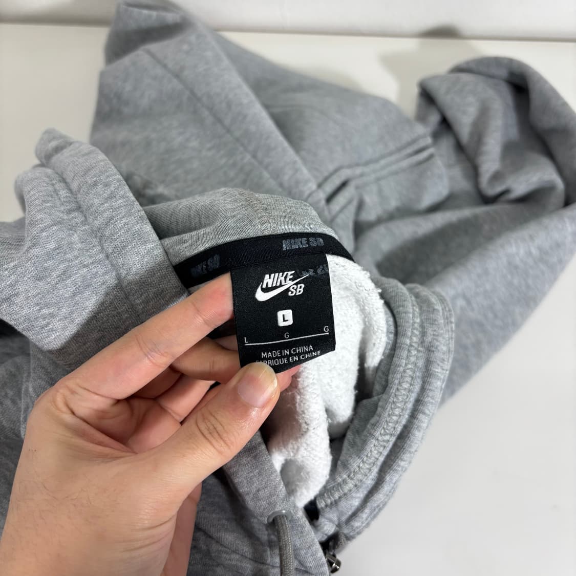L 나이키SB 그레이 후드집업 상품이미지4