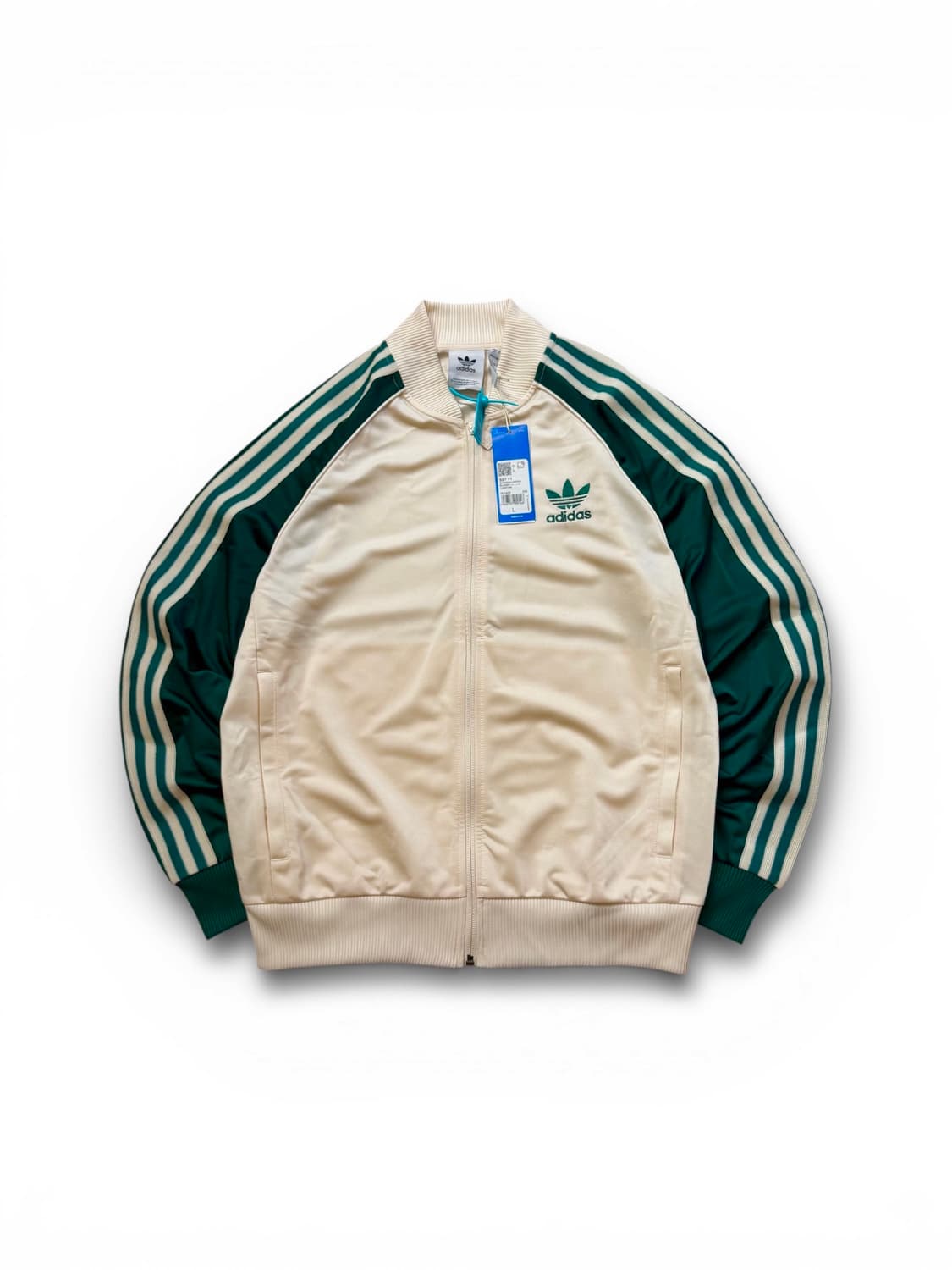 아디다스 SST 원더 화이트 그린 트랙탑 져지 상품이미지1