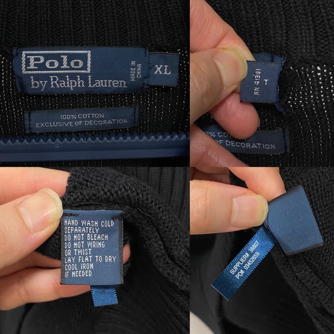 폴로 랄프로렌 반집업 코튼 니트 상품이미지5