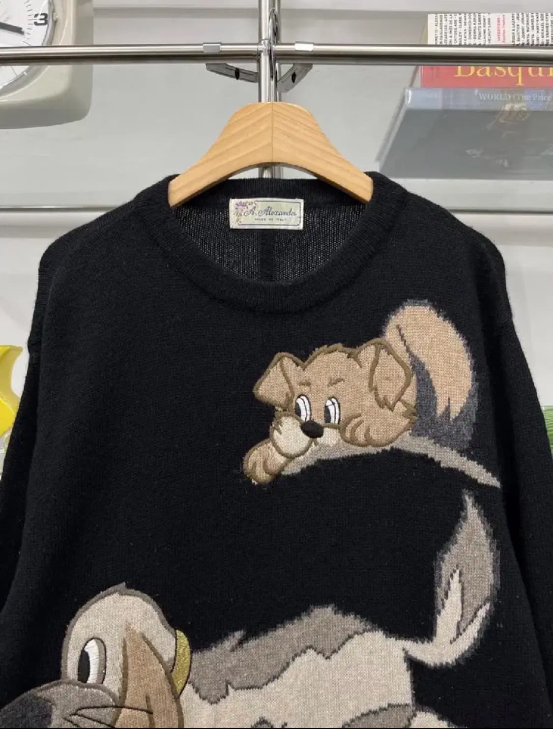 빈티지 강아지 니트 상품이미지4