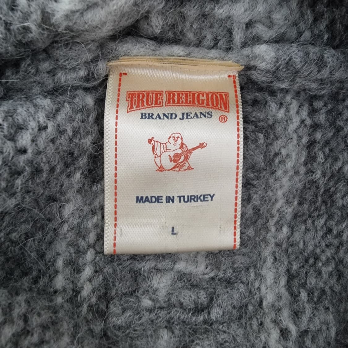 트루릴리젼 알파카 니트 집업 100 상품이미지5