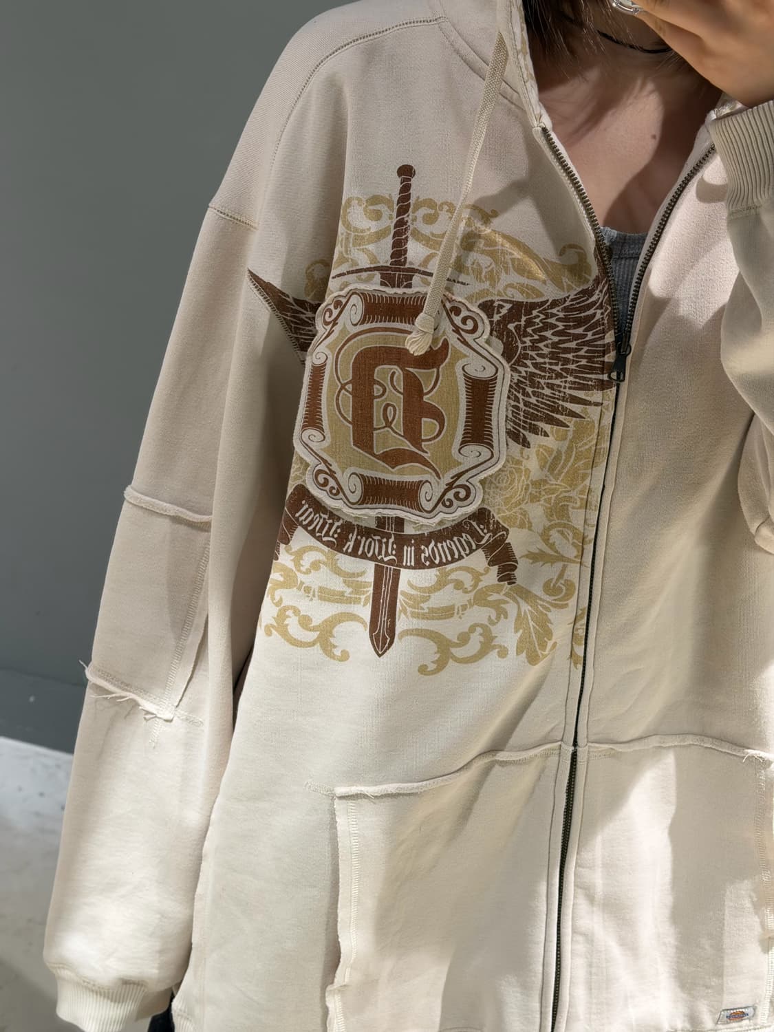 Dickies printing oversized hood zip-up 상품이미지5