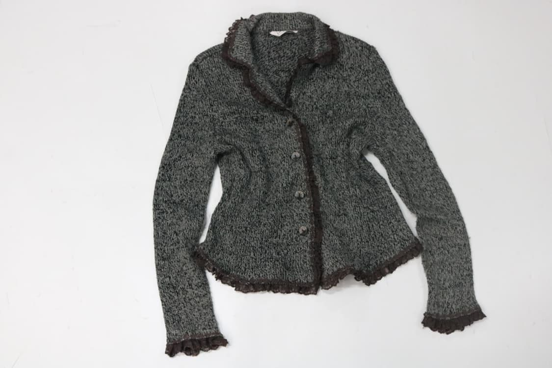 레이스 디테일 니트 가디건 상품이미지3