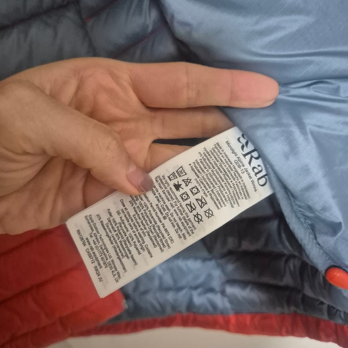 Rab 랩 여성 경량 패딩 오렌지 S 상품이미지3