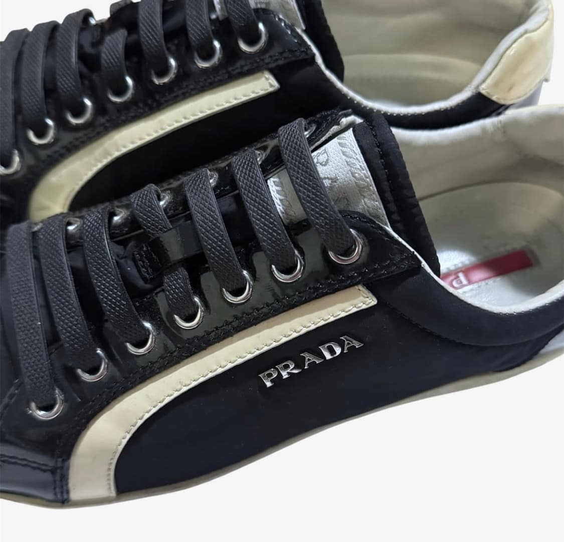 프라다 나일론 레더 스니커즈 상품이미지6