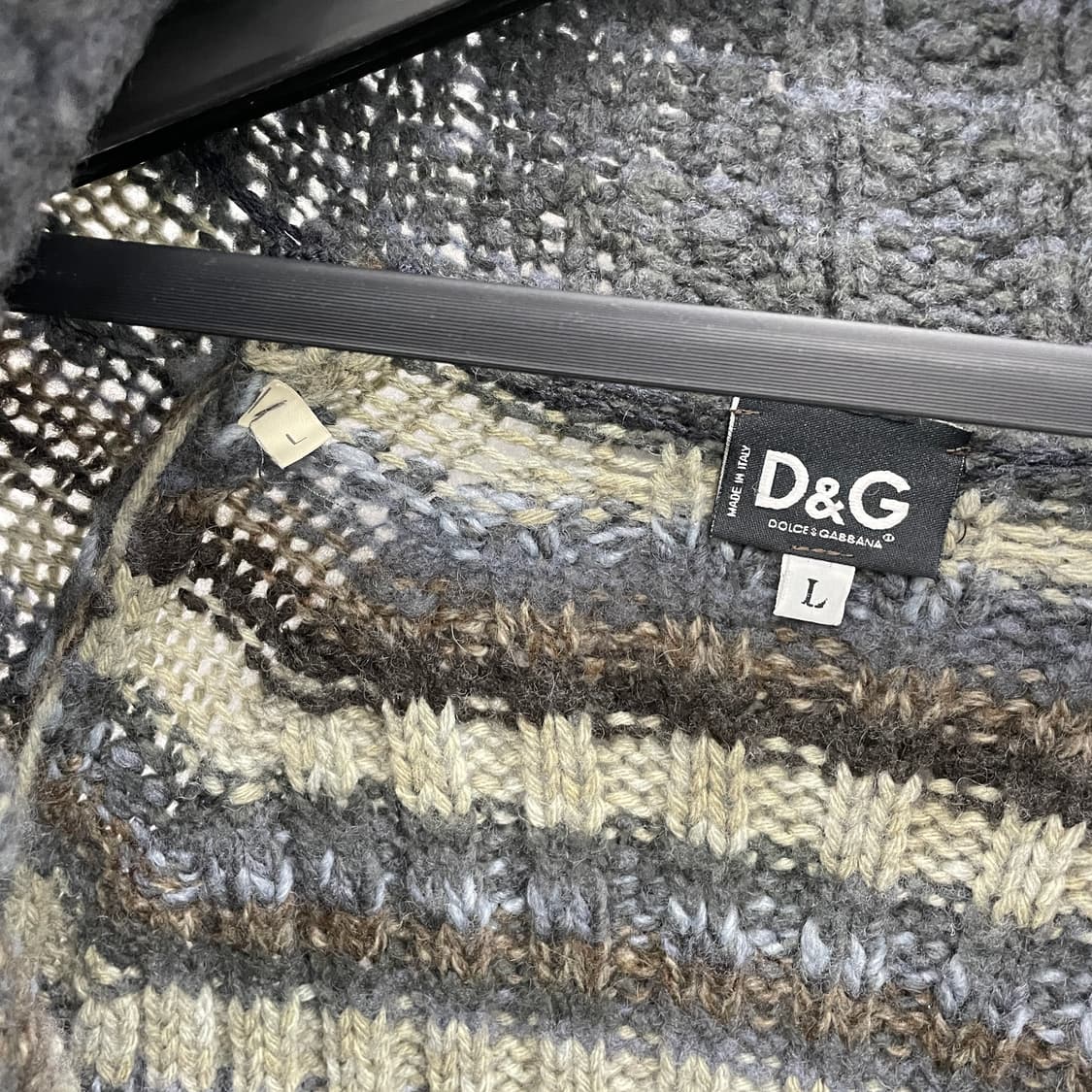 돌체앤가바나 스트라이프 롱 니트 풀집업 상품이미지4