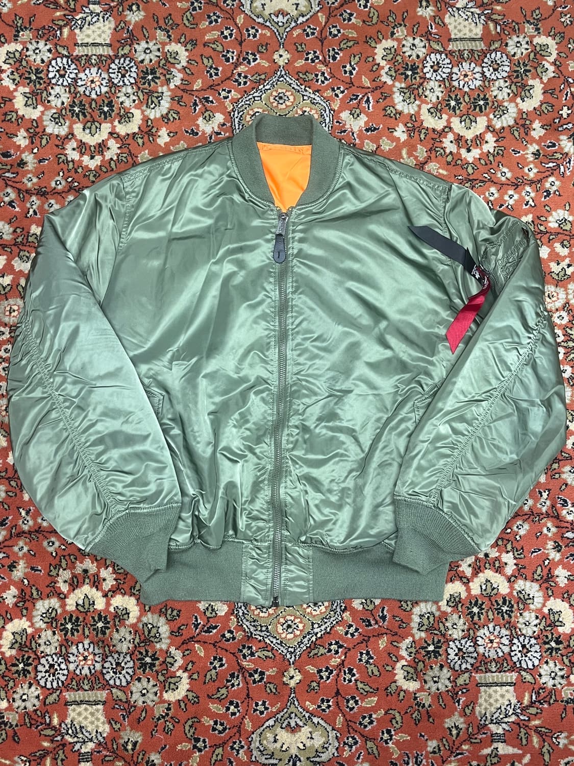 [3XL] 알파인더스트리 MA-1 항공자켓 세이지그린 상품이미지1