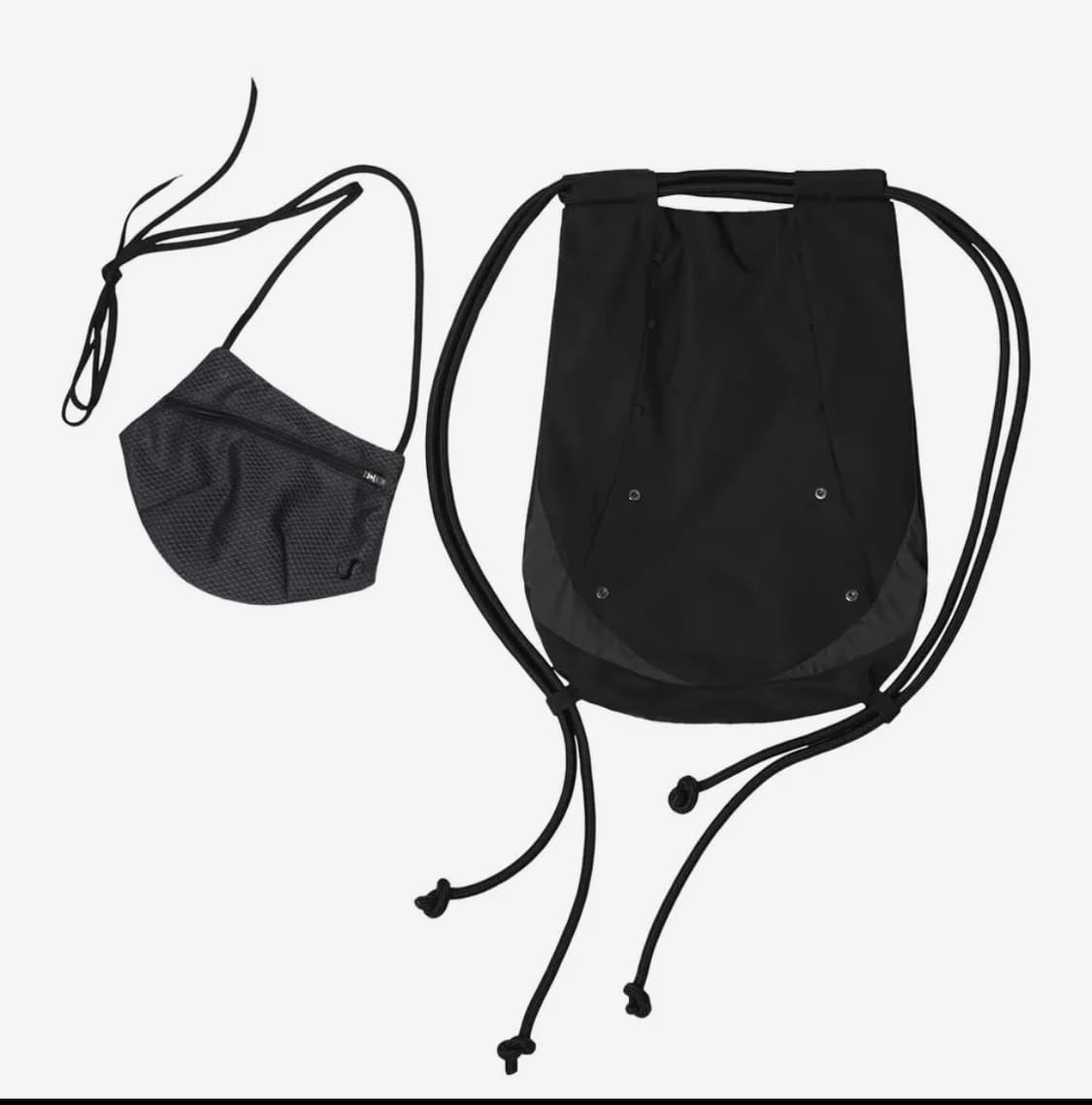 오호스 Detachable Pocket Gym Sack / Black 상품이미지3
