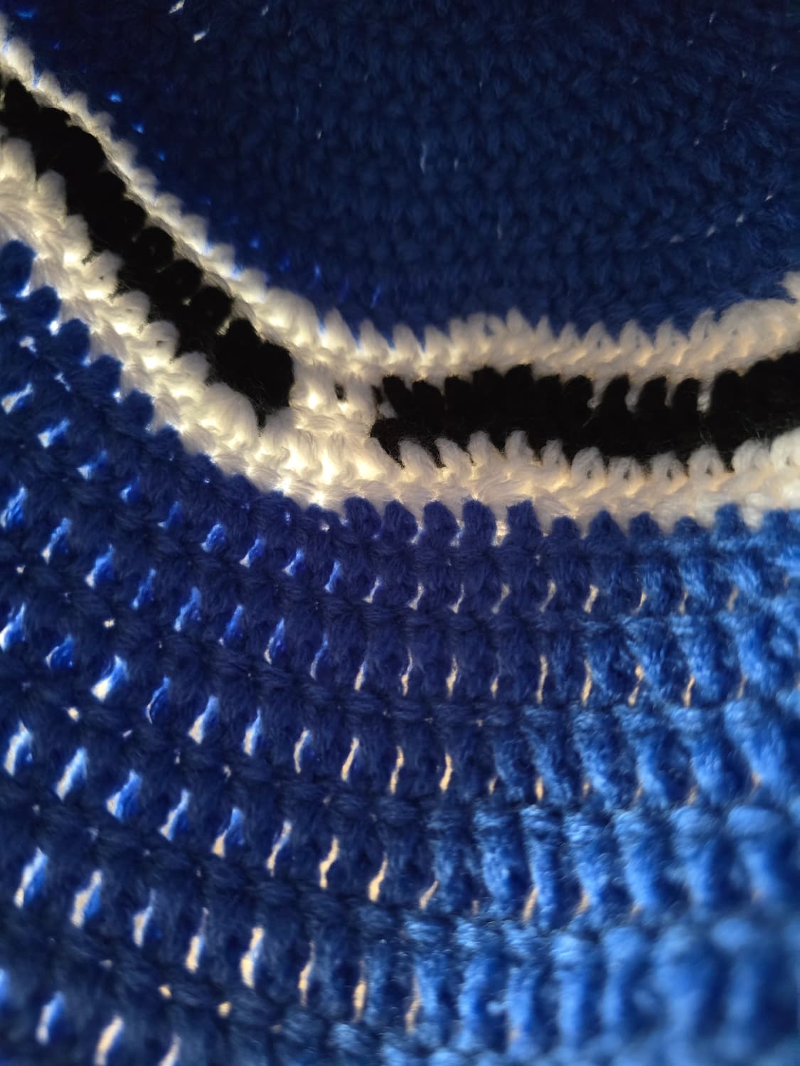 Corteiz 코르테이즈 빅 크로셰 비니 V2 블루 화이트 블랙 상품이미지7