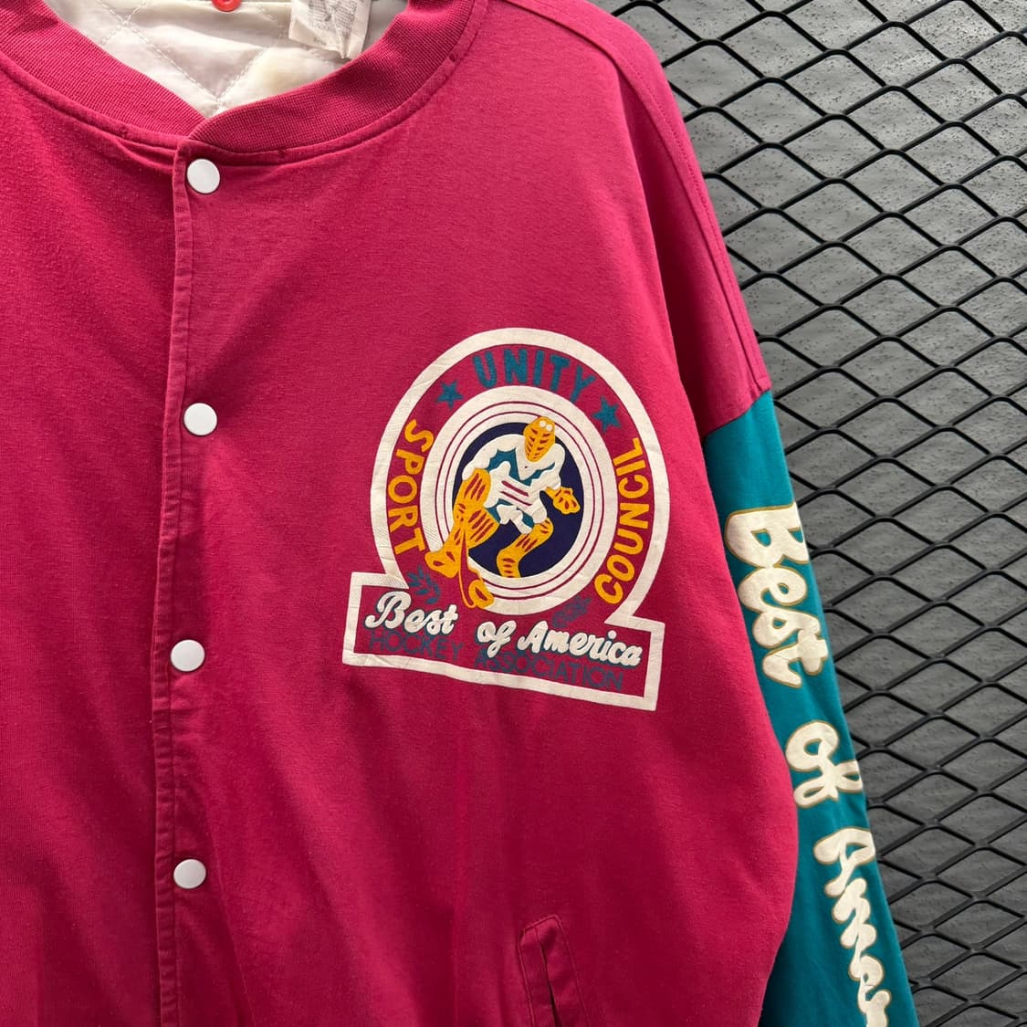 USA VINTAGE 하키 스타디움 바시티 자켓 레트로 프린팅 레터링 상품이미지6