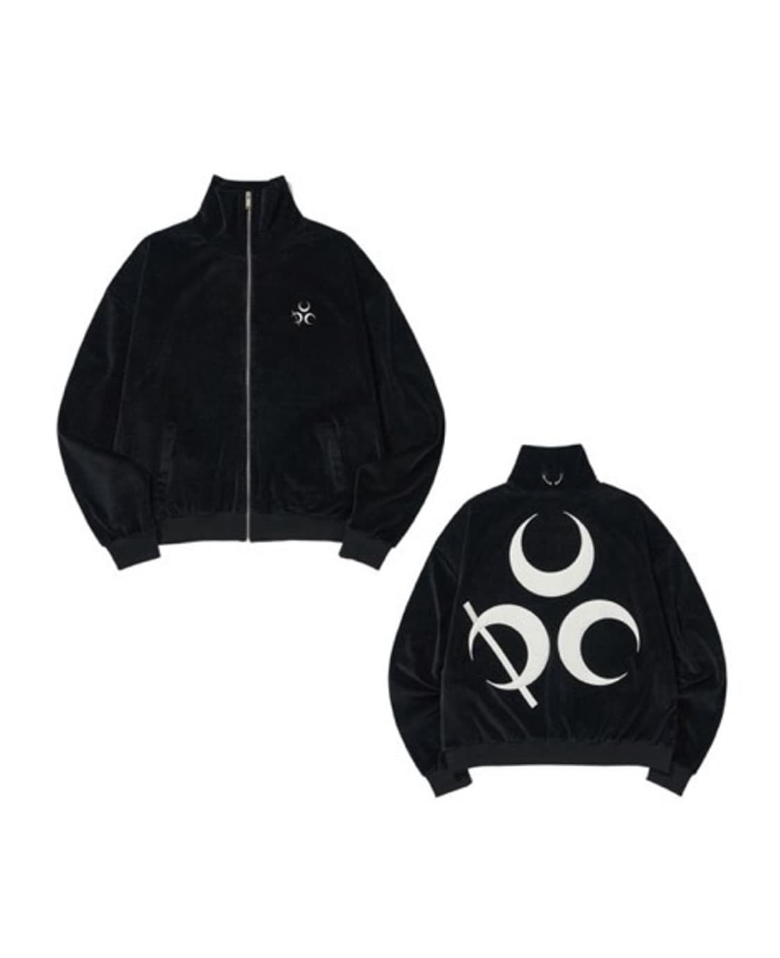 디오스피스 signature velour zipup bk 상품이미지2