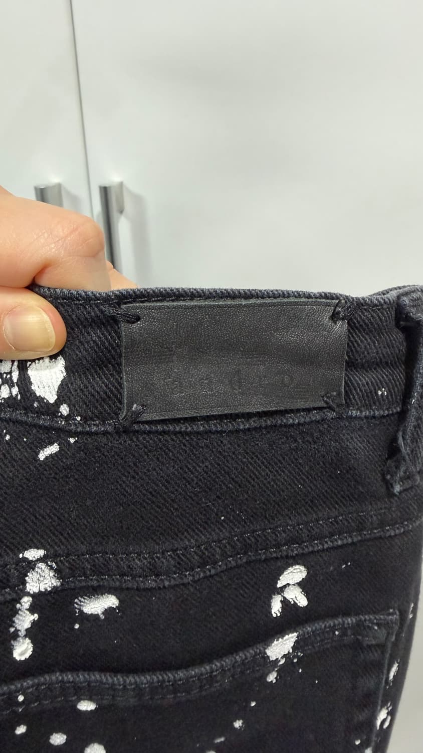 산드로 페인팅 블랙진 스키니 락스타일 멋진워싱 희귀템 상품이미지9