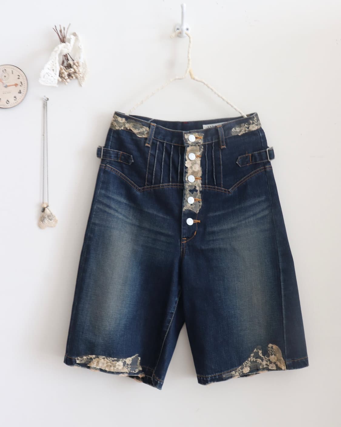 [Sunao Kuwahara] Lace Trimming Pants 상품이미지9
