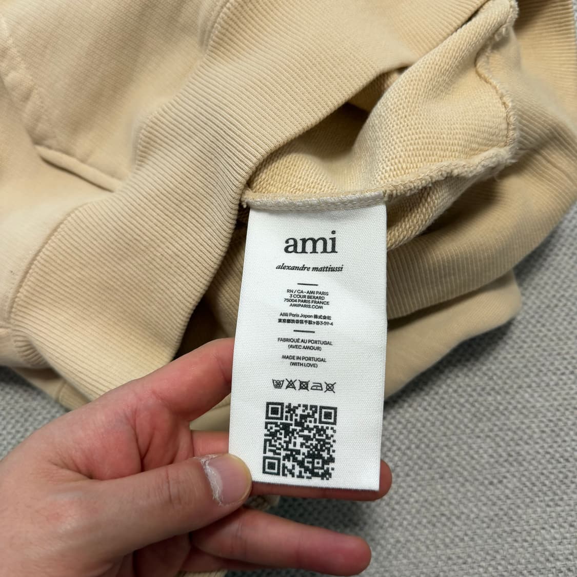 Ami 아미 하트 로고 라글란 후드 상품이미지4