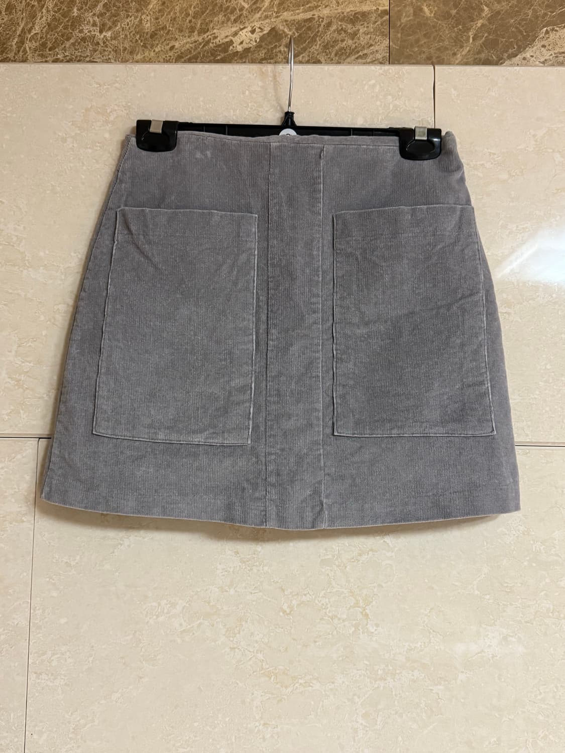 1회 착용) 그레이 모직 스커트 상품이미지1