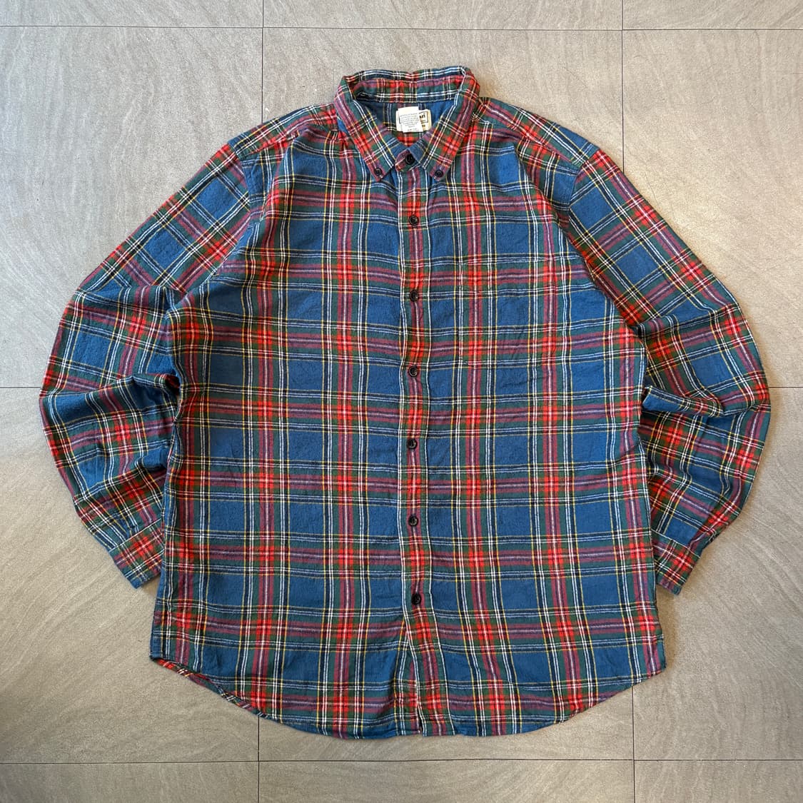 L.L.bean 엘엘빈 정품 체크 플란넬 셔츠 상품이미지1